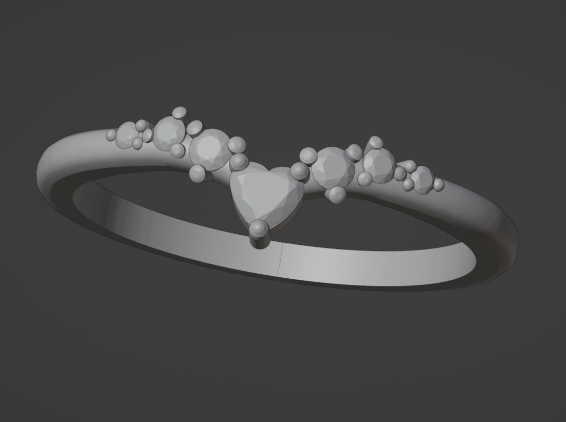 Pierścionek z diamentem sól i pieprz + obrączka z moissanitami ZAMÓWIENIE INDYWIDUALNE - obrazek 4